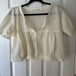 *SLOW FASHION ALERT* Longway cropped top size S